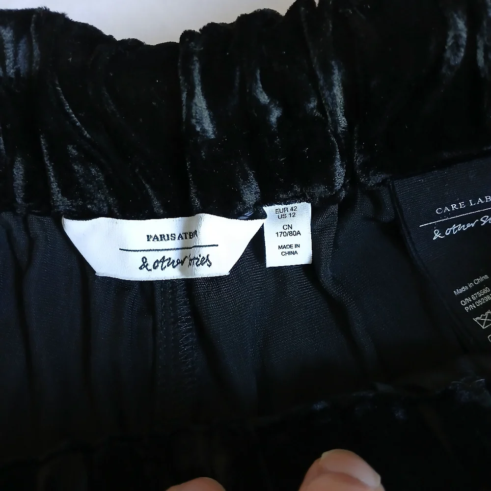 & Other Stories Black Wide Leg Pants - Picture 5 of 15